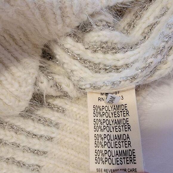 NEW FRNCH Shimmer Knit Pullover Sweater - Picture 7 of 13